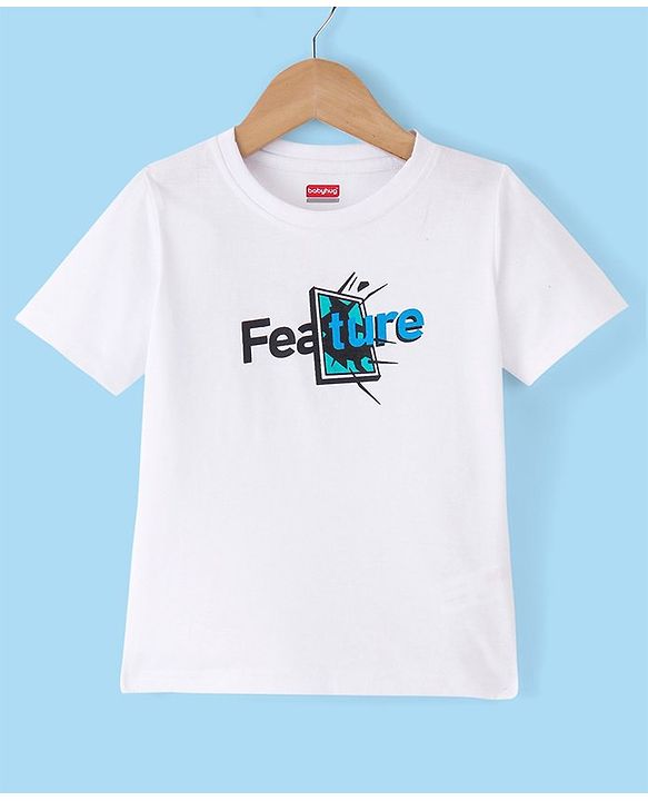 Babyhug Full Sleeves Party Wear Blazer with Graphic Printed T-Shirt - Mint Blue