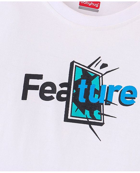 Babyhug Full Sleeves Party Wear Blazer with Graphic Printed T-Shirt - Mint Blue