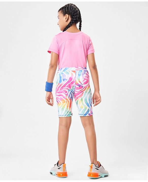Pine Active Super Stretch Cycling Shorts Abstract Print- Multicolour