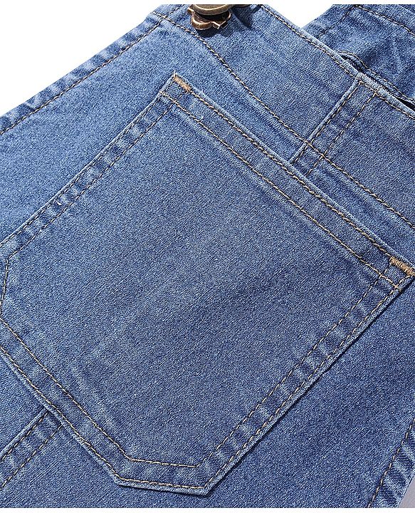 Pine Kids Sleeveless Washed Denim Dungaree - Ice Blue