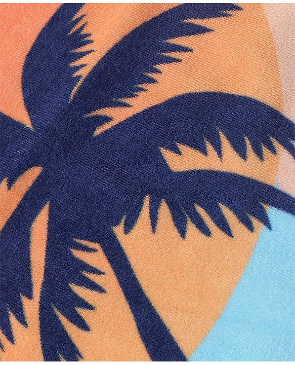 Pine Kids Cotton Bath Towel Beach Print - Multicolour