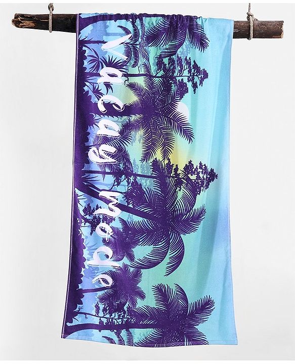 Pine Kids Cotton Woven Towel Tropical Print L 124.5 x B 61 cm - Multicolour