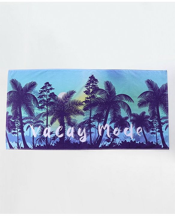 Pine Kids Cotton Woven Towel Tropical Print L 124.5 x B 61 cm - Multicolour