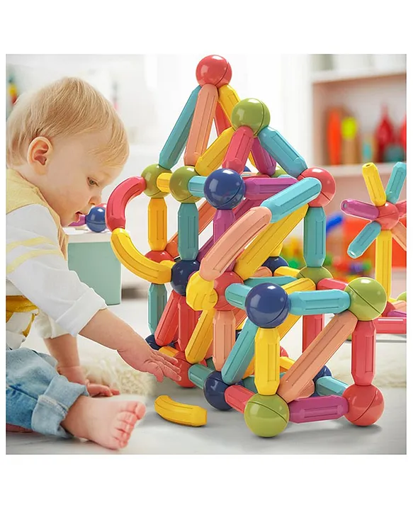 YAMAMA Magnetic Sticks Building Blocks Educational Stacking Toys