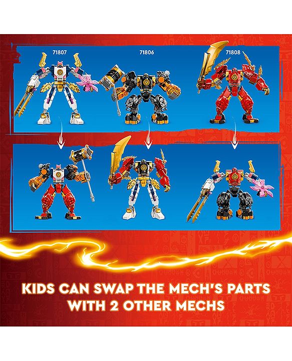 LEGO Ninjago Sora's Elemental Tech Mech Toy 209 Pieces - 71807