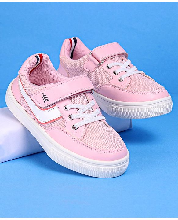 Pine Kids Casual Shoes with Velcro Closure - Pink