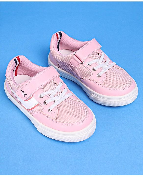 Pine Kids Casual Shoes with Velcro Closure - Pink