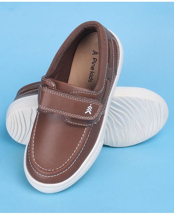 Pine Kids Casual Shoes with Velcro Closure - Brown
