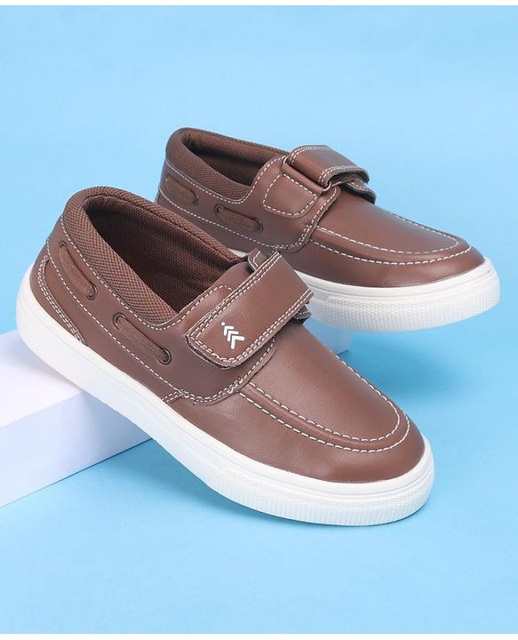Pine Kids Casual Shoes with Velcro Closure - Brown