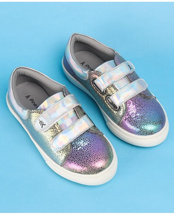 Pine Kids Casual Shoes with Velcro Closure - Multicolour