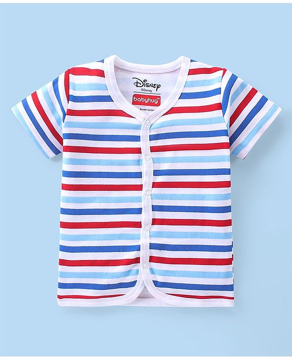Babyhug Disney Interlock Knit Half Sleeves Jhablas With Mickey Mouse Pack of 3 - Multicolor