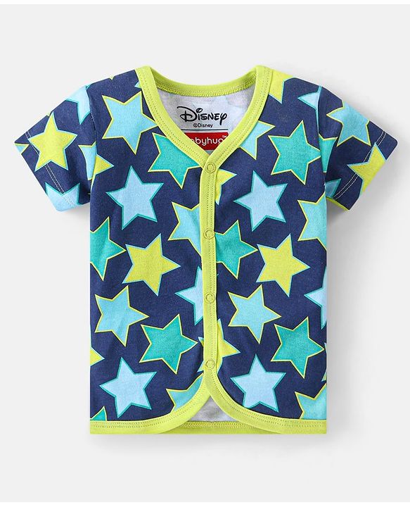 Babyhug Disney 100% Cotton Knit Half Sleeves Jhablas With Mickey Mouse Print Pack of 3 - Multicolour