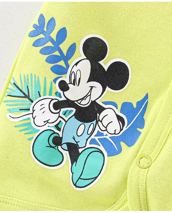 Babyhug Disney 100% Cotton Knit Half Sleeves Jhablas With Mickey Mouse Print Pack of 3 - Multicolour