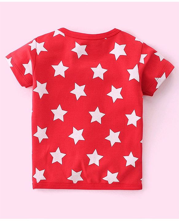 Babyhug Disney 100% Cotton Interlock Knit Half Sleeves Front Open Jhablas Mickey Mouse Print Pack of 3 - Multicolor