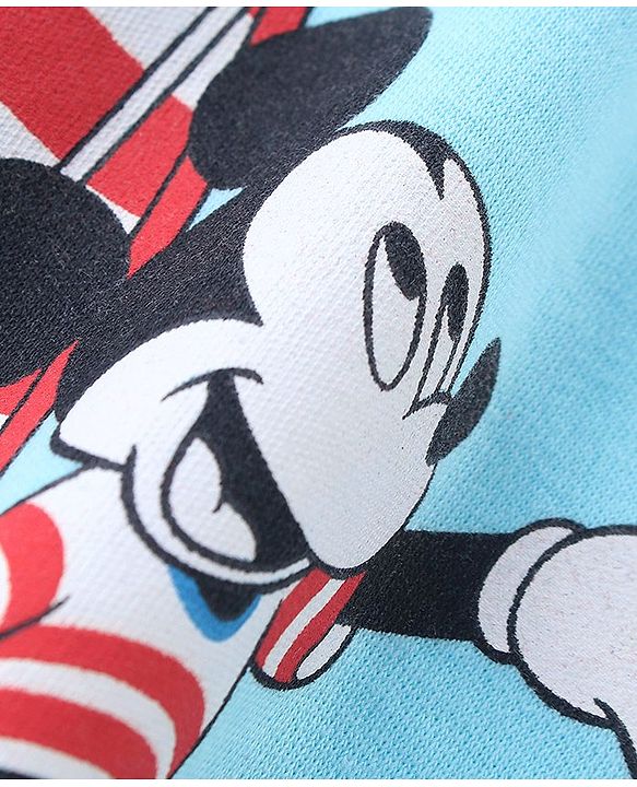 Babyhug Disney 100% Cotton Interlock Knit Half Sleeves Front Open Jhablas Mickey Mouse Print Pack of 3 - Multicolor