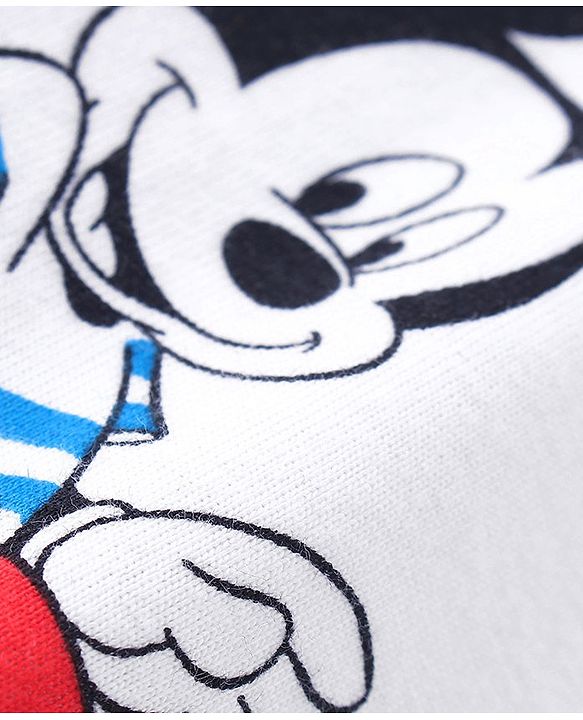 Babyhug Disney 100% Cotton Knit Sleeveless Star & Mickey Mouse Print Sando Pack of 3 - Multicolour