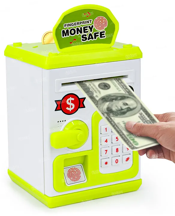 Fiddlerz ATM Piggy Bank Money Saving Bank for Real Money Cash Coin