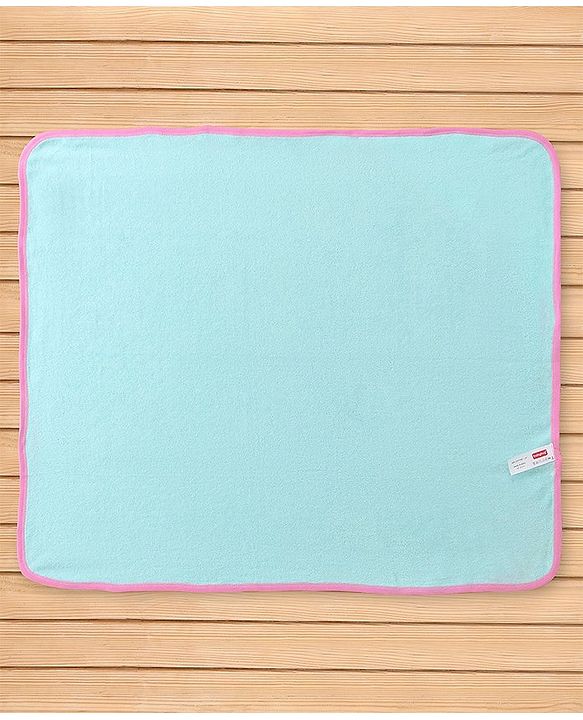 Babyhug Terry Knit Hooded Towel Set  Owl and Sparrow Patch Pack of 2 - Pink & Blue