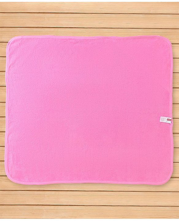 Babyhug Terry Knit Hooded Towel Set  Owl and Sparrow Patch Pack of 2 - Pink & Blue