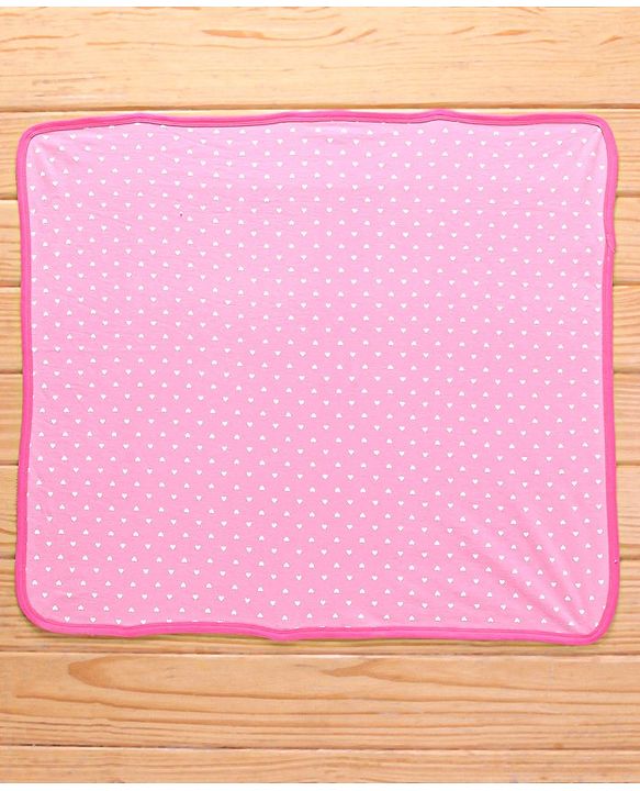 Babyhu Knit Terry Towel Polka Dot Print L 76.2 x B 76.2 cm - Pink
