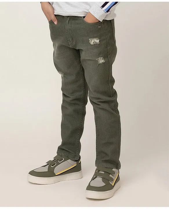 Buy Olive Jeans for Men by HJ HASASI Online | Ajio.com