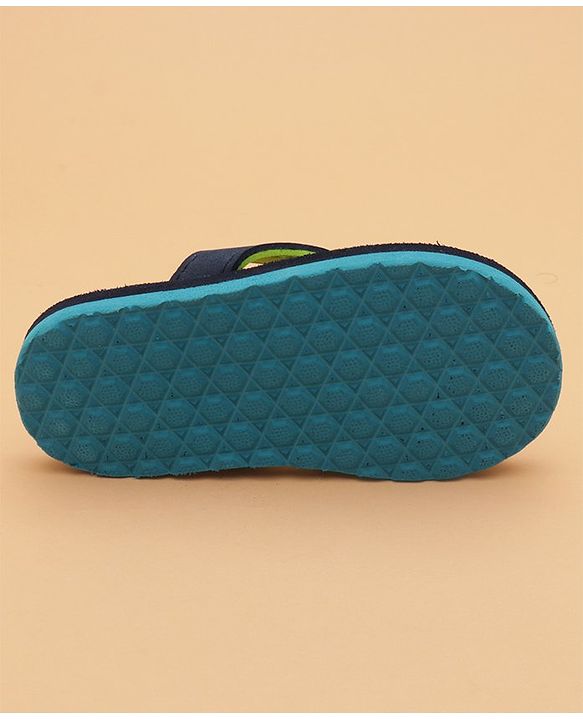 Cute Walk by Babyhug Flip Flops with Back Strap Star Fish Print - Blue