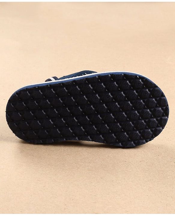 Cute Walk by Babyhug Flip Flops with Back Strap Leopard Print - Blue