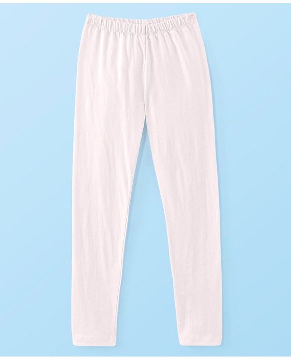 Babyhug Cotton Embroidered Half Sleeves Kurta & Knit Churidar Set With Crush Dupatta - White