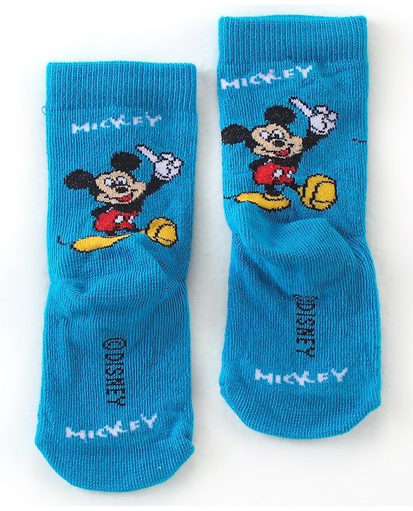 Cute Walk by Babyhug Disney Non Terry Anti-Bacterial Ankle Length Mickey Mouse Graphics Pack of 3- Multicolor