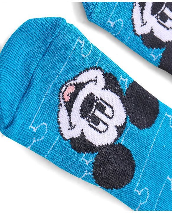 Cute Walk by Babyhug Disney Ankle Length Anti-Bacterial Mickey Mouse Graphics Socks Pack of 3 - Multicolour