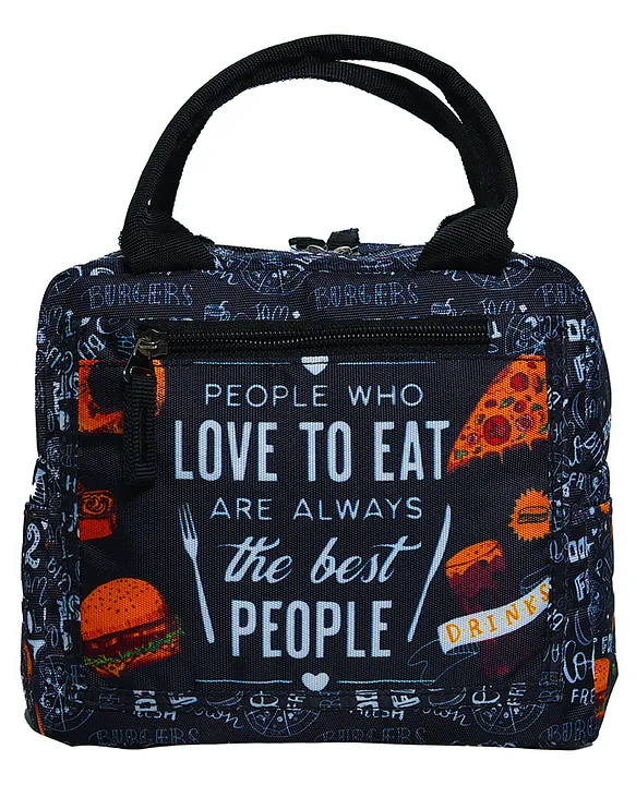 Echo Boomers Burger Print Insulated Tiffin Lunch Bags For Kids