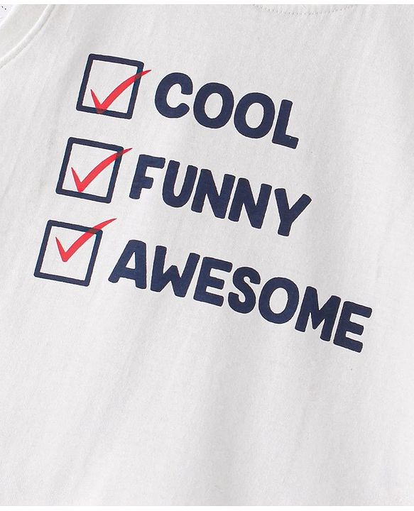 Babyhug 100% Cotton Woven Half Sleeves Regular Collar Check Shirt with Text Print T- Shirt-Multicolour