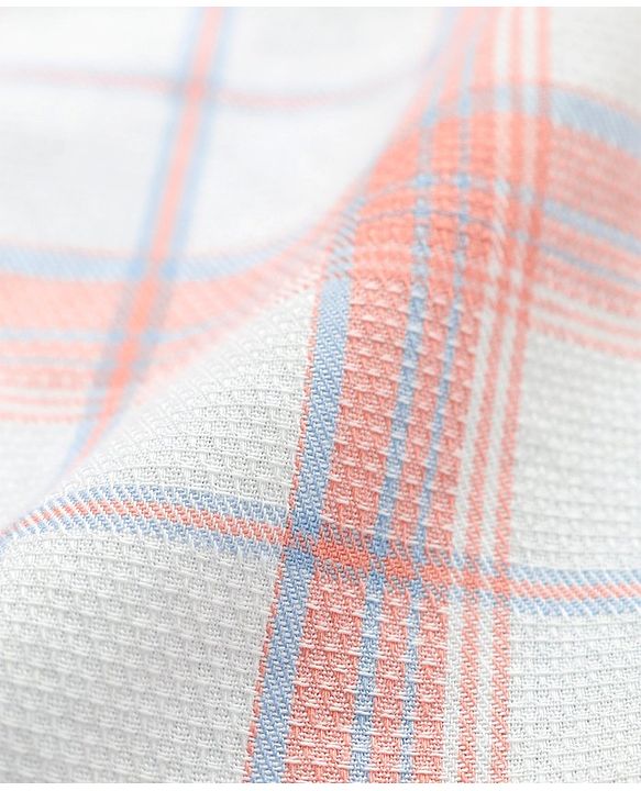 Babyhug Cotton Woven Half Sleeves Check Shirt with Hawaii Printed T-Shirt - Peach & Blue
