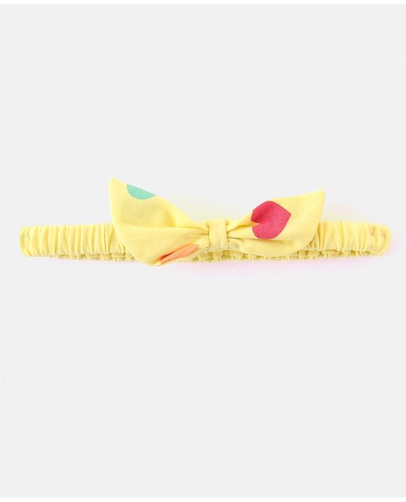 Babyhug Single Jersey Knit Half Sleeves Frocks with Polka Dot Print Bow Applique Pack of 2 - Multicolour