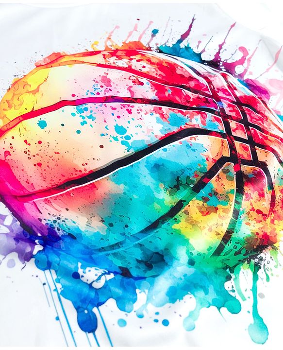 Pine Active Half Sleeves High Stretch T-Shirt Basketball Print - White