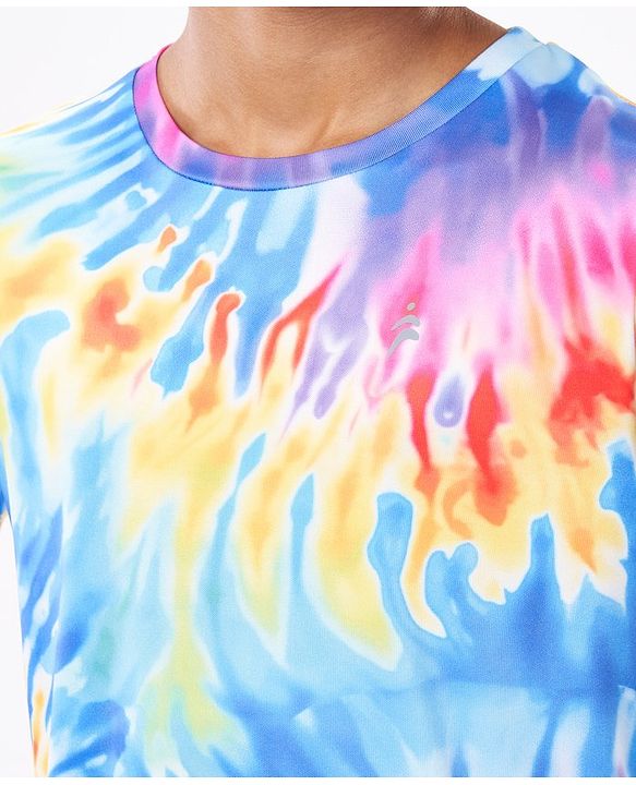 Pine Active Half Sleeves T-Shirt Tie & Die Pattern - Multicolour