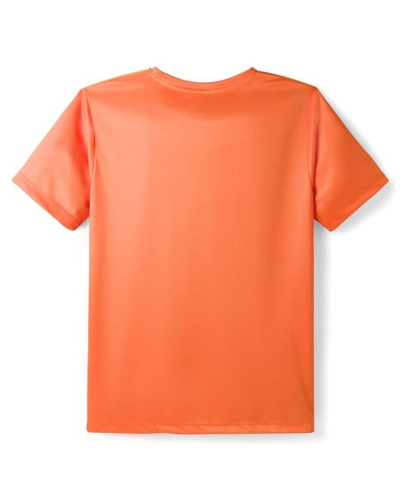 Pine Active Half Sleeves High Stretch T-Shirt Ball Print - Orange