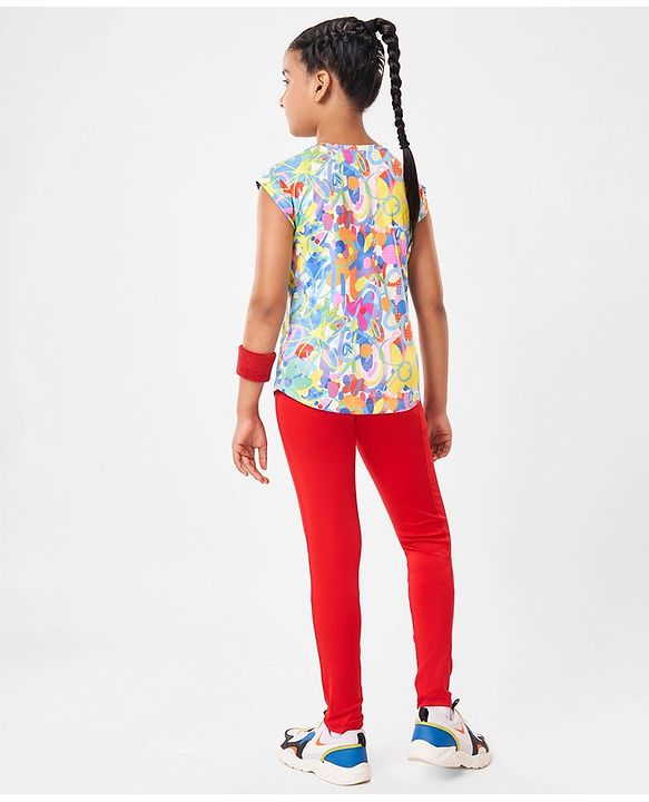 Pine Active Sleeveless High Stretch T-Shirt Splash Print - Multicolour