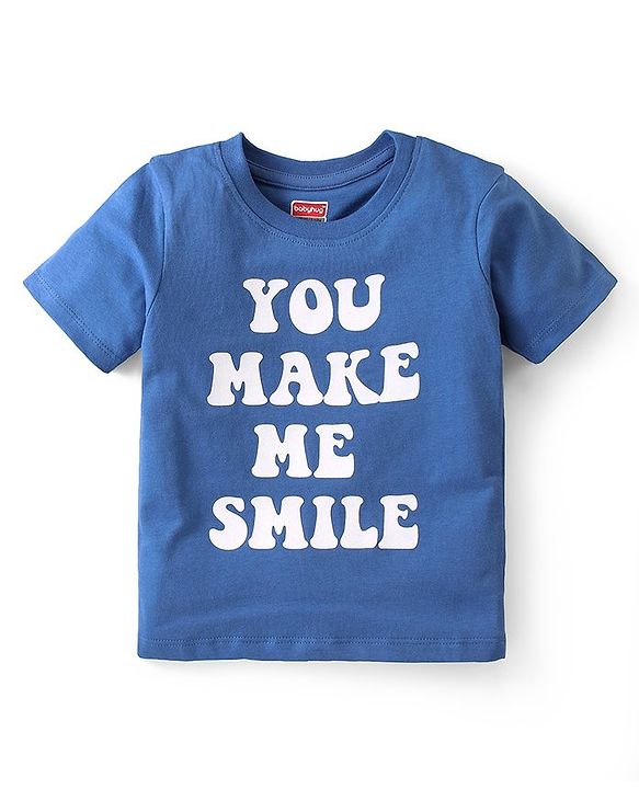 Babyhug Cotton Knit Half Sleeves  T-Shirts Striped & Text Graphics Pack of 3 - Multicolour