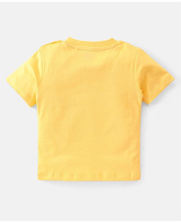 Babyhug Cotton Knit Half Sleeves T-Shirts Boat  Tree & Lighthouse Graphics Pack of 3 - Multicolour