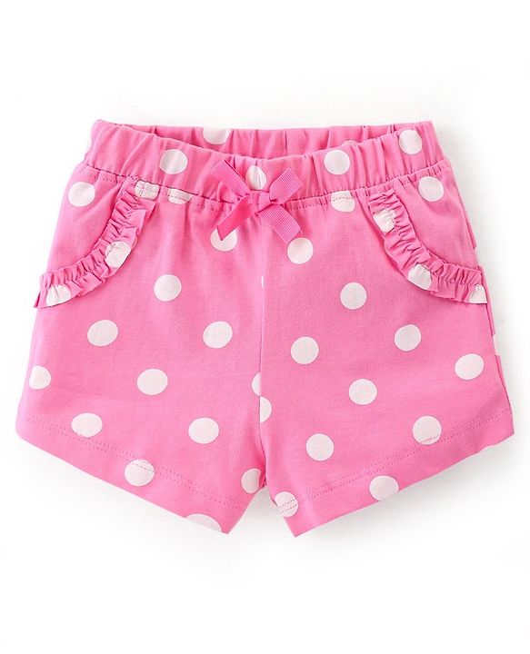 Babyhug Single Jersey Mid Thigh Length Shorts With Pineapple Print Pack of 2 - Multicolour