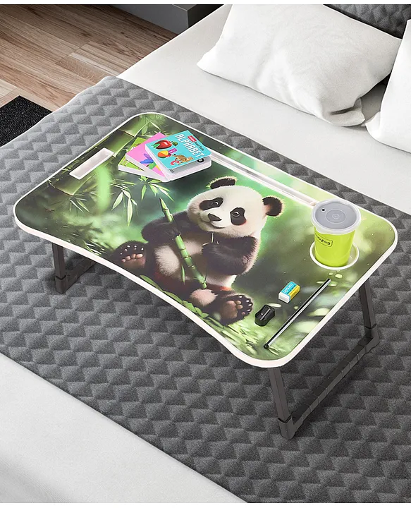 Panda Theme Multipurpose Foldable Study Table - Green Online in