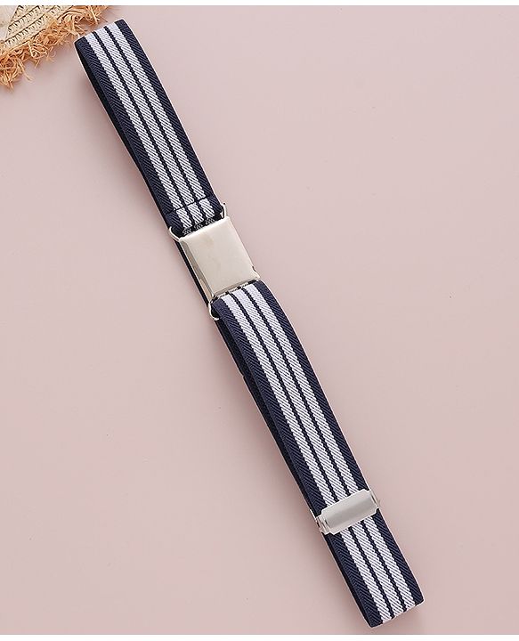 Babyhug Free Size Striped Belt - Navy Blue