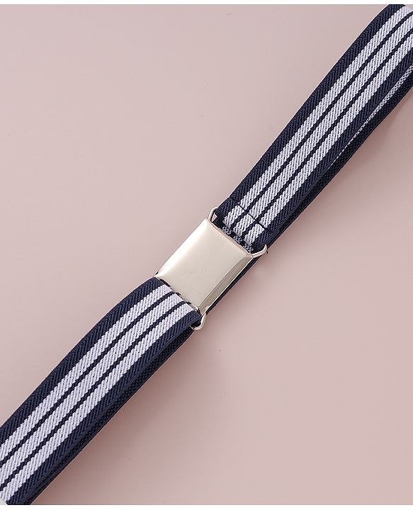 Babyhug Free Size Striped Belt - Navy Blue