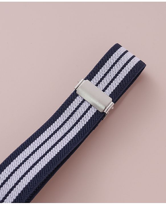 Babyhug Free Size Striped Belt - Navy Blue