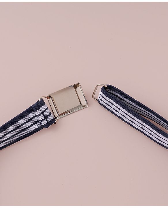 Babyhug Free Size Striped Belt - Navy Blue
