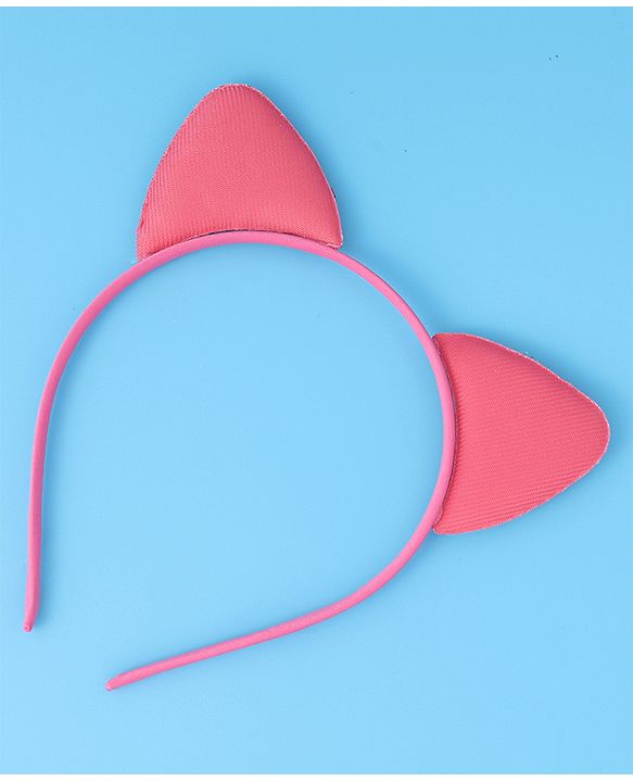 Babyhug Glitter Ears Applique Hair Band - Fuchsia