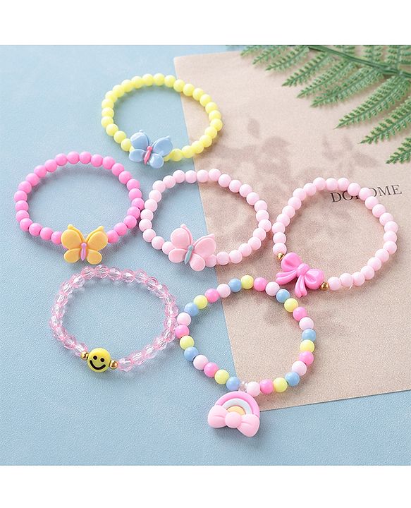 Babyhug Free Size  Bracelets & Bangles Pack of 6 - Multicolor