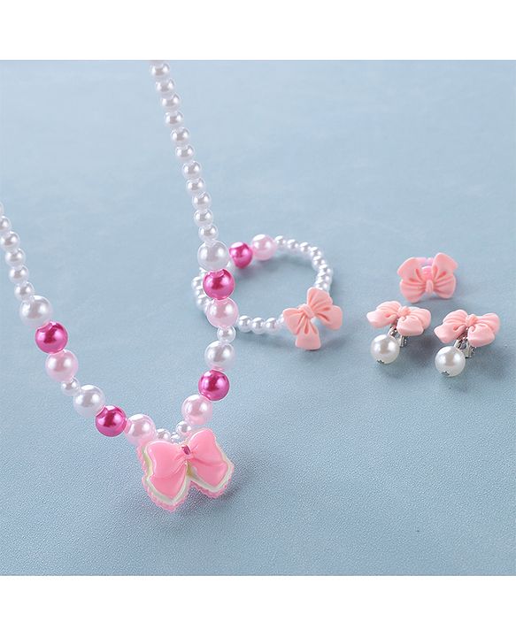 Babyhug Free Size  Jewellery Set with Bow Applique - Multicolor