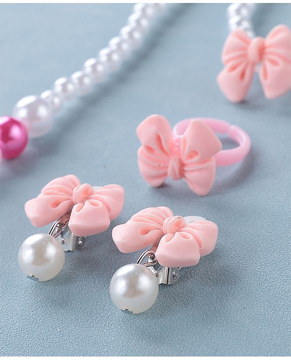 Babyhug Free Size  Jewellery Set with Bow Applique - Multicolor